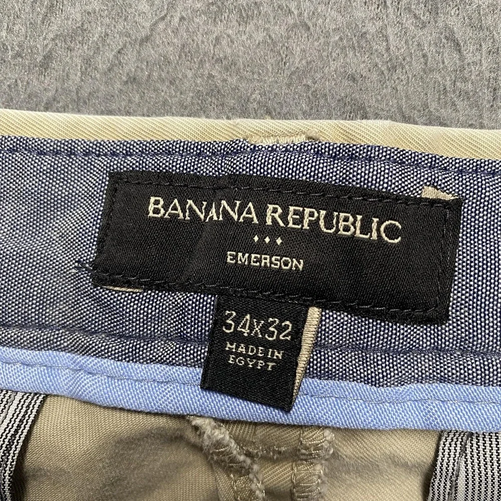 Banana Republic Pants Mens 34x32 Beige Chino Classic Fit Straight Leg Casual